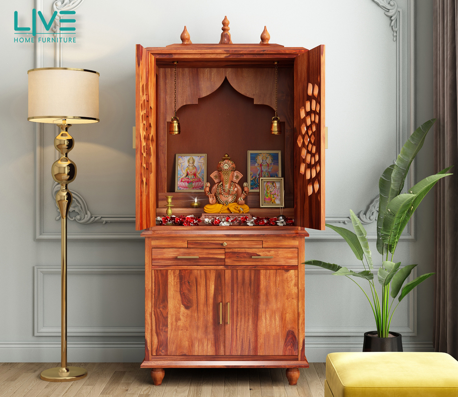 Why Should You Choose a Sheesham Wood Temple for Your Home?